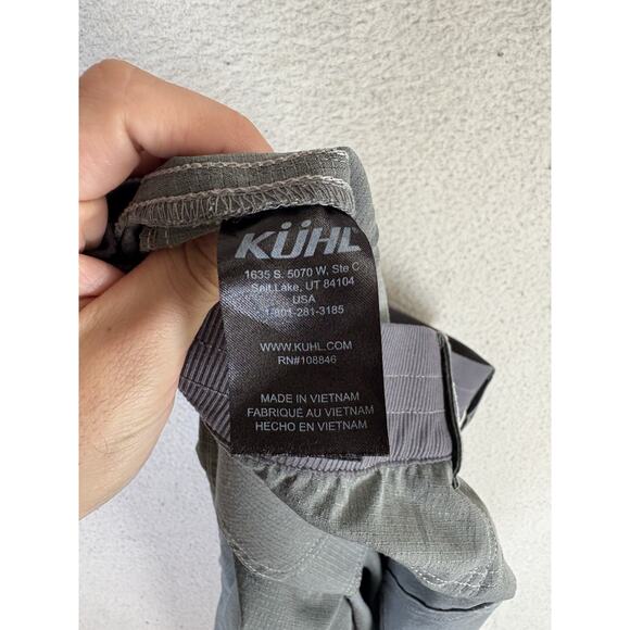 Kuhl Strattus Pants Womens sz 6 Regular 29x29 Gray Hike Drawstring Ankle Stretch - Picture 15 of 16